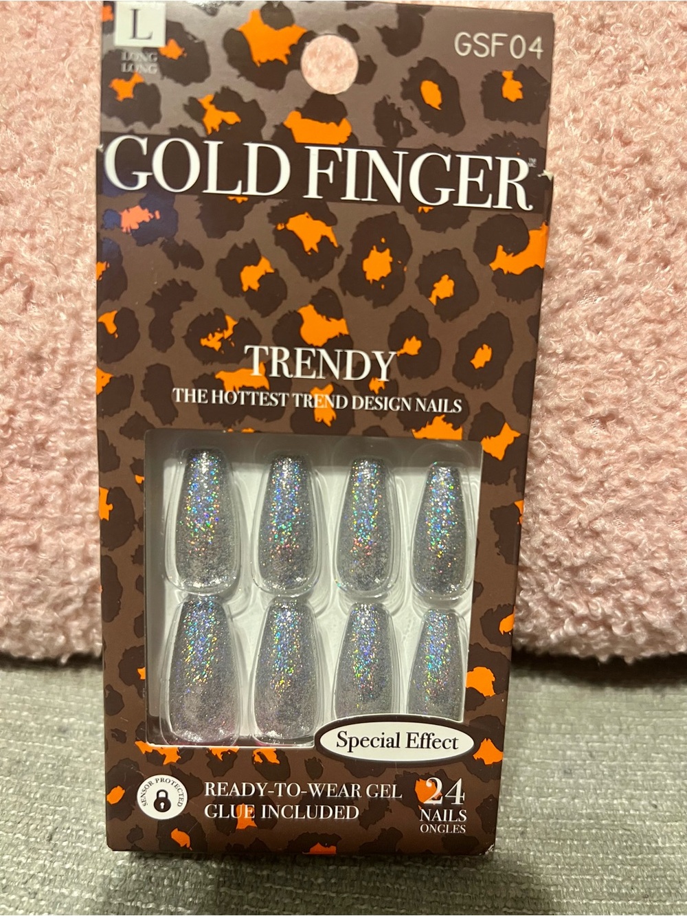Holographic Glitter Press-On Nails -